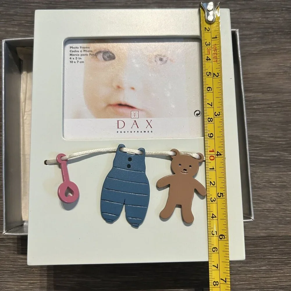 New Dax Nursery 4x3 Baby Picture Photo Frame Infant Kid Light Green Unisex Gift
